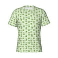 thumbnail image 4 of Vsdgher Green Avocado Print Men's Dry Fit Mesh Athletic Shirts Moisture Wicking Tennis T-Shirt Tops, 4 of 9