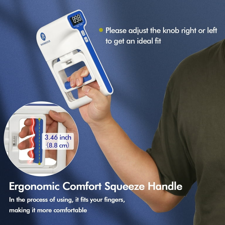 Handexer Grip Strength Tester 265lb 120kg Digital Hand Dynamometer