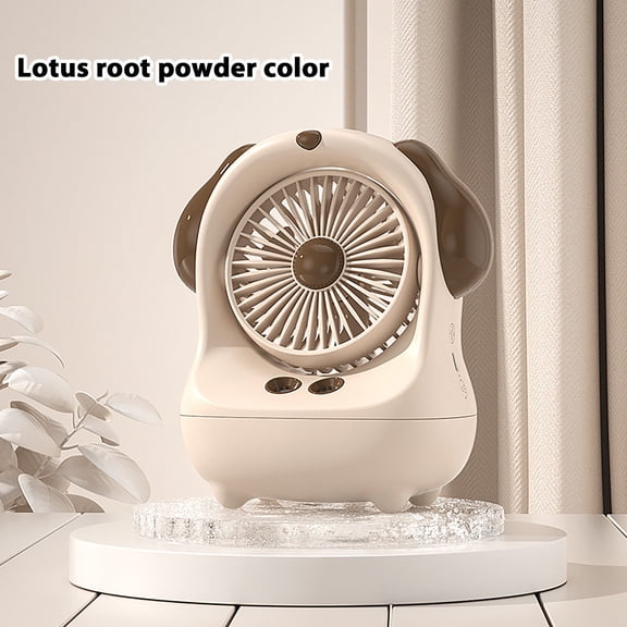 Misting Fan Mini Desktop Evaporative Air Cooler Usb Powered Water & Ice Compatible Adjustable Speed