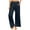 2-1-Navy, variant on SELONE Green Womens Pants Wide Leg Mid Waist Plus Size Lounge Pants Wide Leg Cropped Trouser Pants Loose Casual Long Beach Pants Pull on Solid Soft Lightweight Comfy M Tall Breathable Summer Clothes