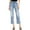 Light Indigo, variant on INC Womens Distressed High Rise Straight Leg Jeans