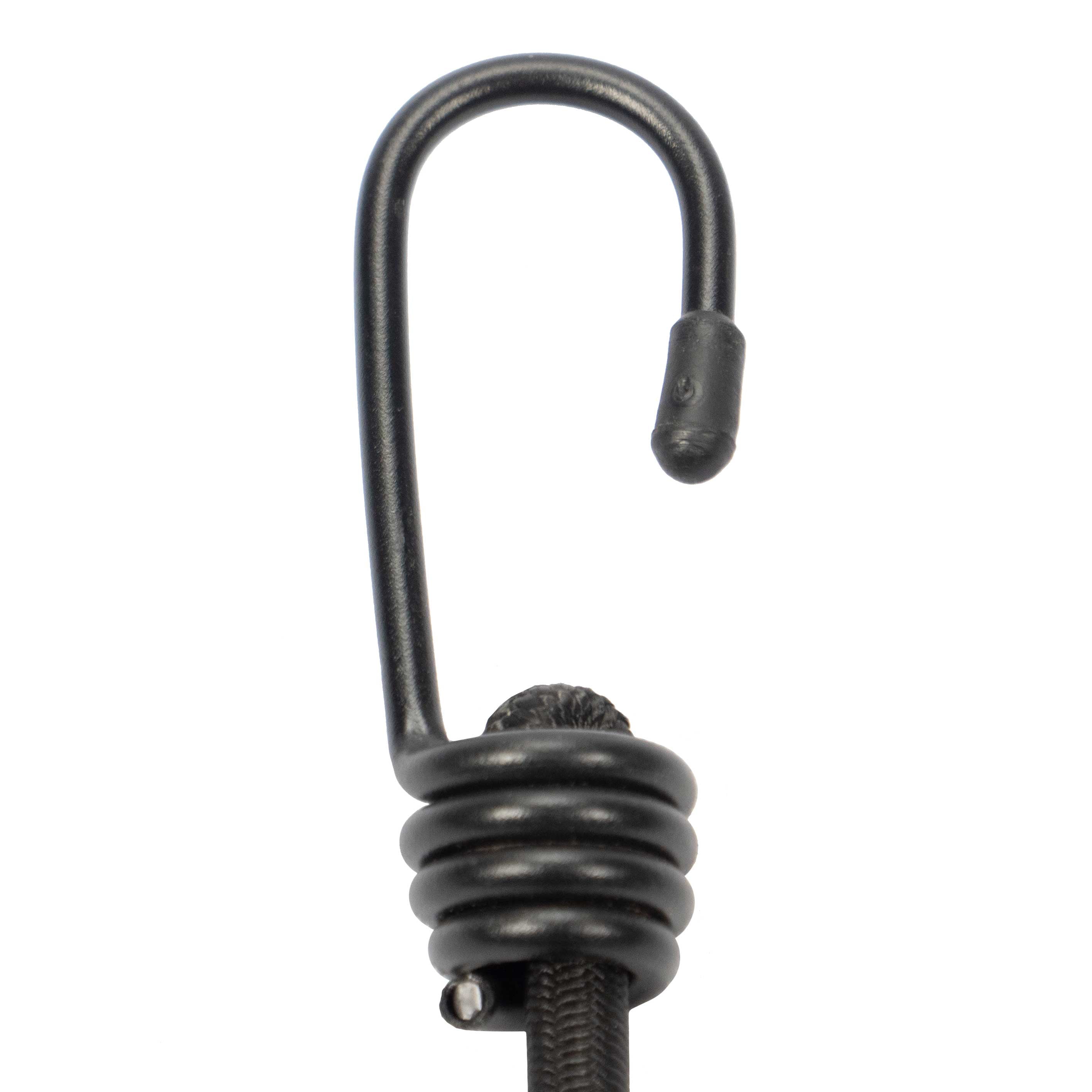 3/8" x 18" Black Bungee Cords (bundle of 25) - 9mm