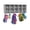 Gray/Gray, variant on 10 Section Wall Mount Coat Locker - without Trays  - Gray