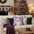 thumbnail image 5 of PEIBang 18x18 Inch Purple Christmas Pillow Covers,Christmas Home Decor,Xmas Winter Throw Pillow Covers Decorative Pillowcase Cases for Couch Sofa Bed, 5 of 6