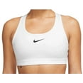 thumbnail image 2 of Nike Women's Swoosh Medium Support Sports Bra L White | Black, 2 of 2