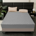 thumbnail image 4 of Qocolhg Bedding Quilted Fitted Mattress Pad, Full Size Mattress Protector for Adjustable Bed, Elastic Fitted Mattress Topper Protector and Cover Stretches up to 12 inch Deep, 78.7x78.7 inch (Gray), 4 of 6