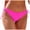 F-Hot Pink, variant on Women's Swimwear Bottoms Summer Mid Waist Swim Briefs Bikini Bottoms Triangle Cut Comfortable Beachwear(F-Wine,XL)