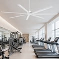 thumbnail image 3 of Parrot Uncle 100" Aluminum Blade White HVLS Ceiling Fan without Light, Extra Large Windmill Ceiling Fan with Remote Control, 3 of 17