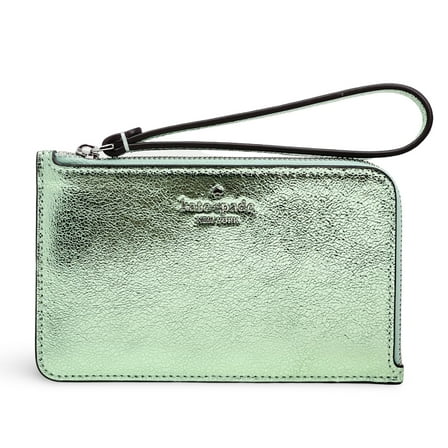Kate Spade New York Women's Lucy Metallic Small L-Zip Wristlet (Seawater)