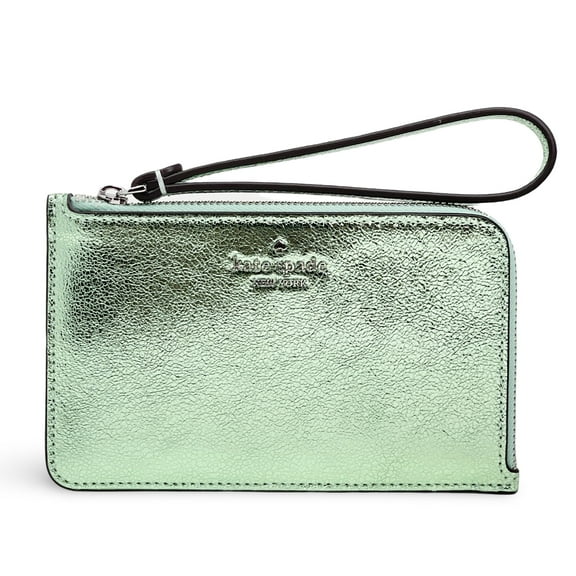 Kate Spade New York Women's Lucy Metallic Small L-Zip Wristlet (Seawater)