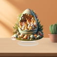 thumbnail image 4 of Easter Acrylic Tabletop Decoration Flat Design, Modern Home Decor for Bedroom Living Room, Holiday Centerpiece, 4 of 8