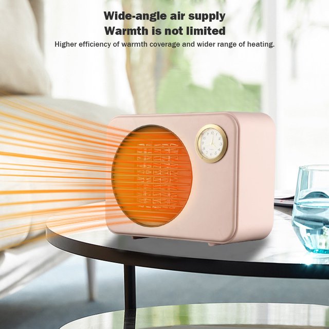 Calentador de aire caliente de escritorio de 500 W, calentador de ventilador de bajo ruido, máquina para sala de oficina