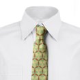 thumbnail image 2 of Abstract Necktie, Intertwined and Geometric, Dress Tie, 3.7", Yellow Multicolor, by Ambesonne, 2 of 3