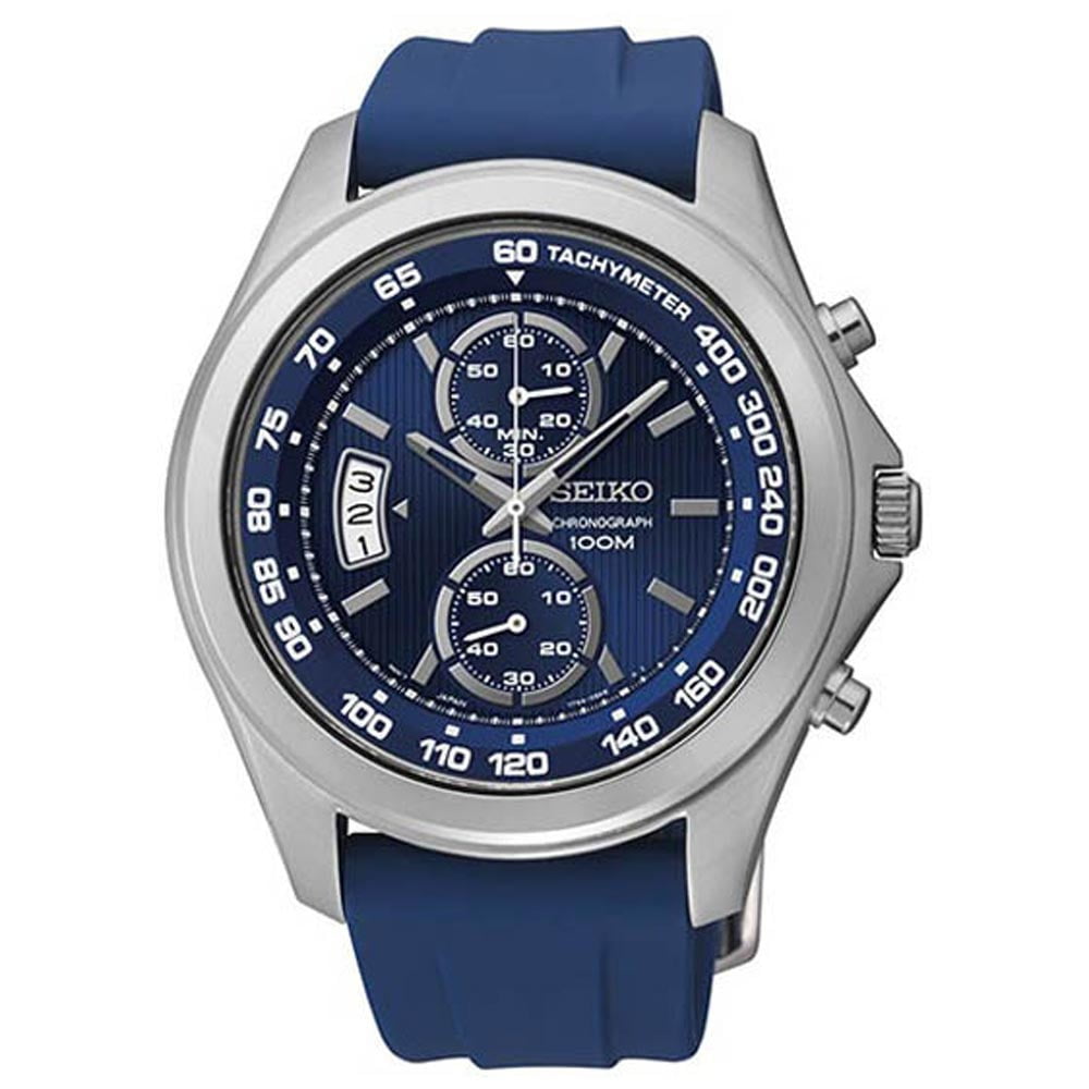 seiko blue rubber strap