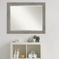 thumbnail image 4 of Amanti Art Beveled Wood Bathroom Wall Mirror - Regis Barnwood Grey Frame - Regis Barnwood Grey Outer Size: 33 x 27 in, 4 of 5