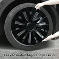 thumbnail image 7 of Nuoxin 4Pcs/Set Wheel Cover Hubcap, Automotive Hub Caps, 19 Inches Modified Wheel Cover Replacement for Tesla Model Y, 7 of 7