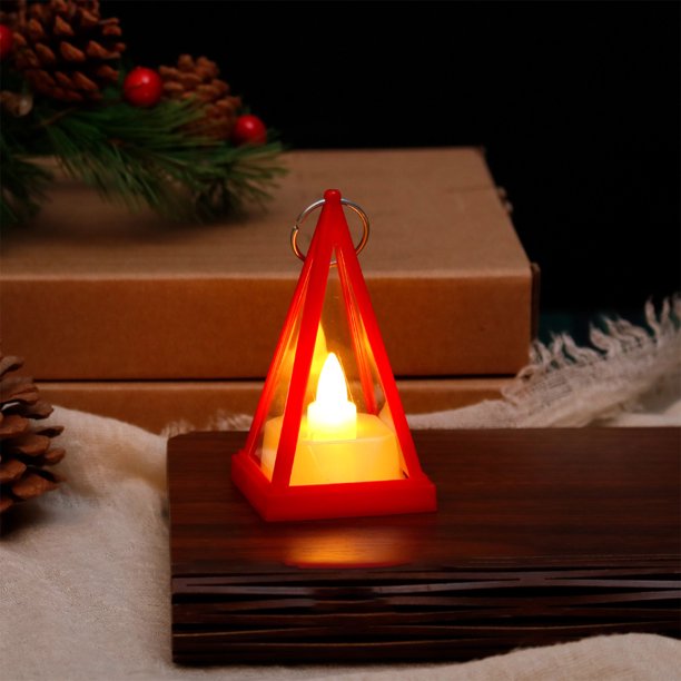 Luz ambiental de vela electrónica | Mini lámpara de aceite sin llama luz nocturna | Decoración festiva | Funciona con pilas | Brillo suave y cálido | Linterna de plástico portátil | 8x4.4cm | Bronce