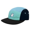thumbnail image 5 of Dalix Embroidered Ghost 5 Panel Camper Hat Cap Cotton Baseball Hat Men Light Blue Black, 5 of 6