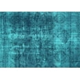 thumbnail image 1 of Ahgly Company Indoor Rectangle Oriental Turquoise Blue Industrial Area Rugs, 2' x 4', 1 of 4