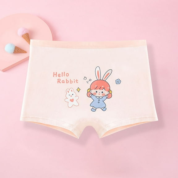 ATOGUTA Boy Short Underwear For Girls Size 4T-15 Soft Breathable Panties Boy Shorts Seamless Underwear for Girls, Pink