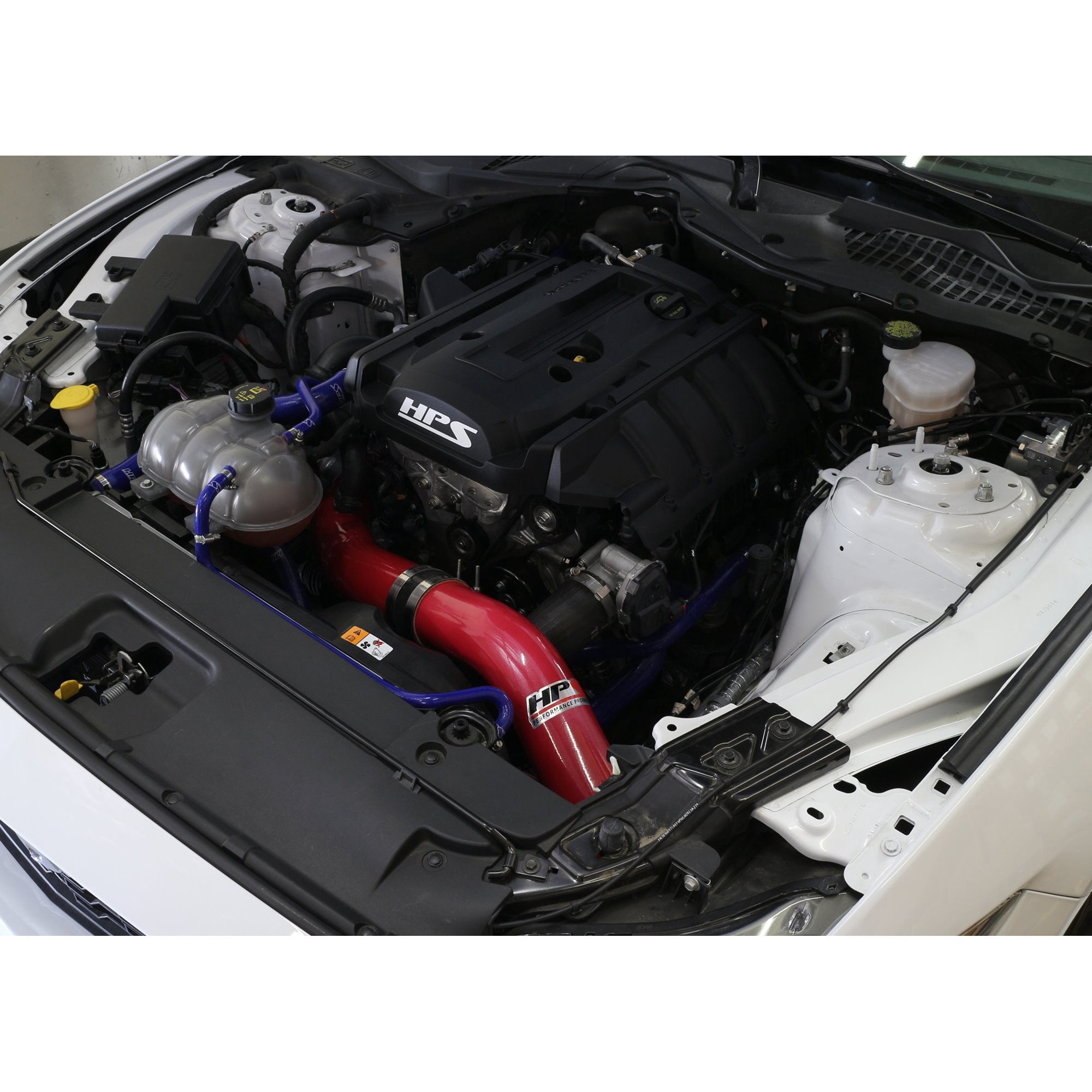 HPS Performance Red Cold Air Intake Compatible for 2015-2017 Ford Mustang Ecoboost 2.3L Turbo, 837-575R