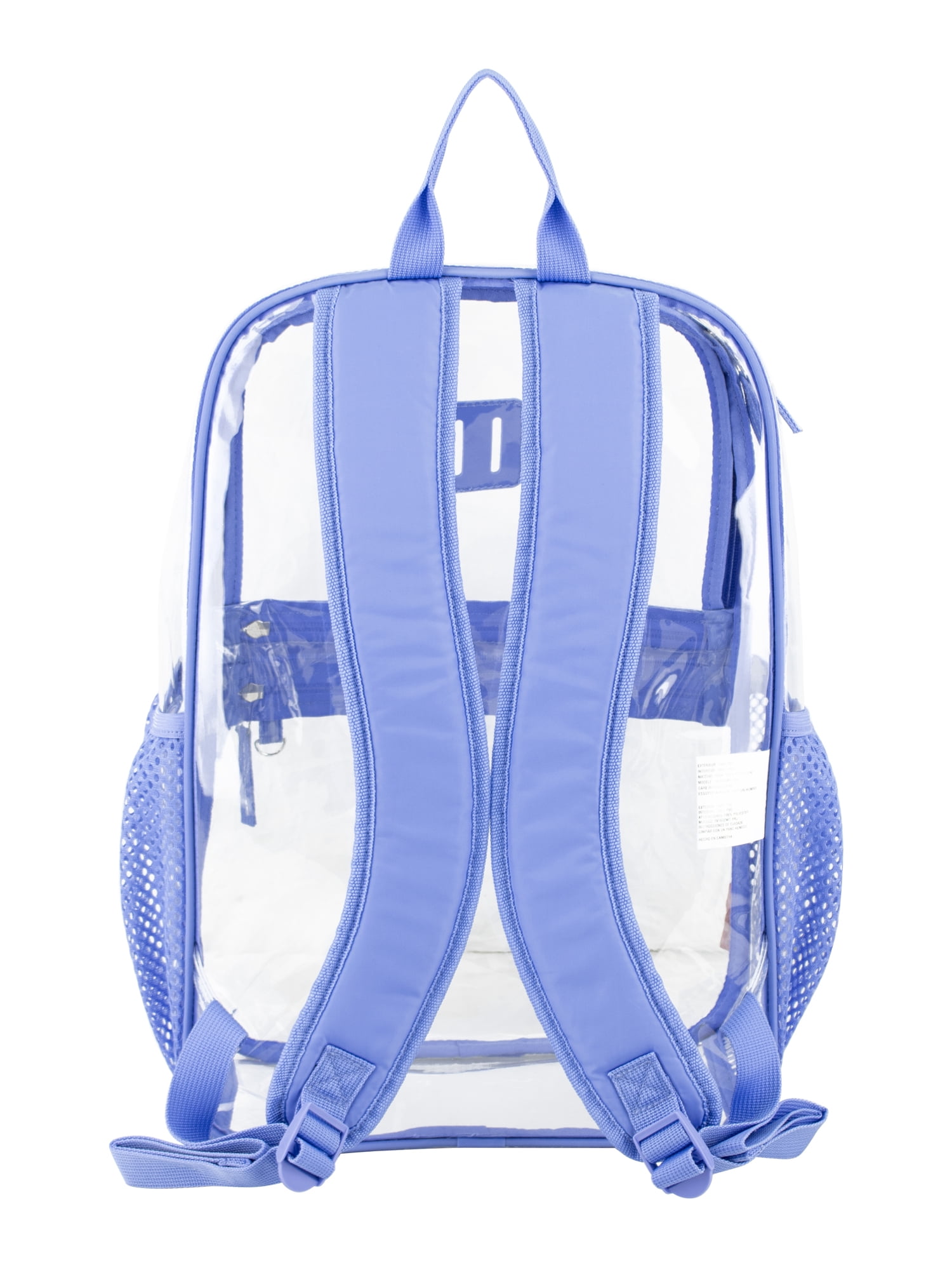 Eastsport Clara Clear Backpack Bundle w/ Zipper Pouch, Persian Jewel