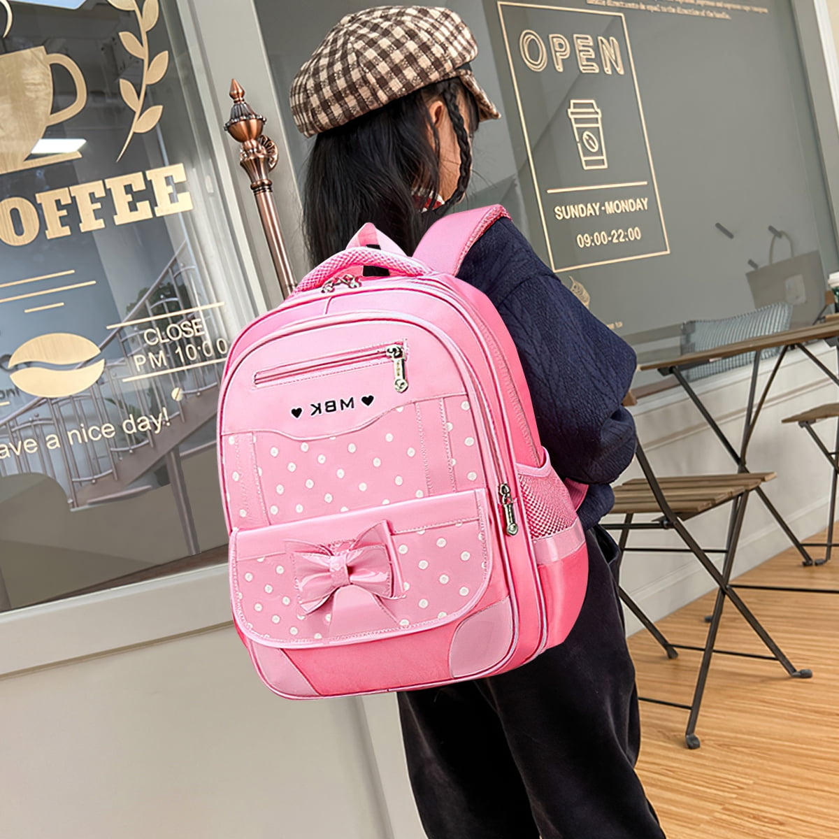 Kadyn School Backpack Set, Pink Kids Backpack with Lunch Bag, Elementary Bookbag for Children Kadyn School Backpack Set, Pink Kids Backpack with Lunch Bag, Elementary Bookbag for Children