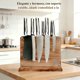 thumbnail image 2 of Soporte magnético para cuchillos, Tabla magnética para cuchillos, Organizador y Almacenamiento para Utensilios, Base para cuchillos, Magnética de Cocina con Fuerte Sujeción y Base Estable (Marrón), 2 of 4