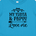 thumbnail image 4 of Inktastic YiaYia and Papou Love Me Granddaughter Girls Baby T-Shirt, 4 of 5