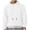 White, variant on Chiccall Hoodie for Men Drawstring Long Sleeve Pullover Sweatshirts Fashion Casual Athletic Solid Textured Tops with Pocket
