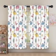thumbnail image 5 of Blackout Kids Curtains,White Dinosaurs Birds Rainbows Pattern Childrens Insulated Curtains Set Of 2,Bedroom Essentials,Toddler Room Decor 52"x63", 5 of 5