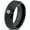 Black Bevel Tungsten, variant on Tungsten Lucky Charm Four Leaf Clover Band Ring 8mm Men Women Comfort Fit Black Step Bevel Edge Brushed Gray Polished