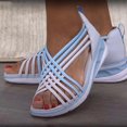 thumbnail image 2 of Low Heels Wedges for Women Open Toe Low-top Strappy Sandals Breathable Fish Mouth Shoes, 2 of 5
