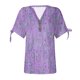 thumbnail image 4 of Fiudx Ofertas de La Semana Blusa de Manga Corta de Verano con Cuello En V para Mujer, Sexy, Informal, con Estampado Regular, 4 of 5