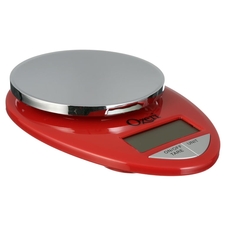 Ozeri Garden and Kitchen Scale II, Digital Food Scale with 0.1 g (0.005  oz.) Red, 420 Variable Graduation Technology ZK28-R - The Home Depot