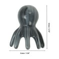 thumbnail image 2 of Unique Bargains 1 Pc Portable Octopus Head Massage Comb for Home Black Gray Resin, 2 of 5