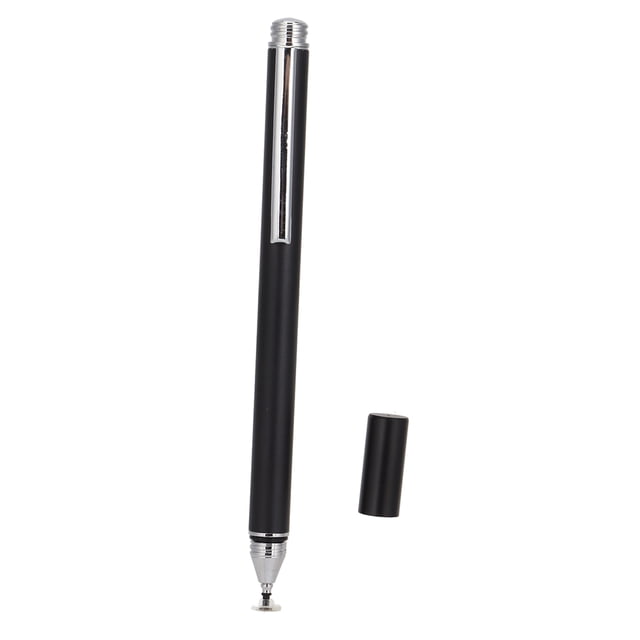 Lápiz óptico activo, preciso, sensible, silencioso, tapa magnética, aleación de aluminio, resistente al desgaste, lápiz táctil inteligente, negro