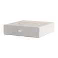 thumbnail image 3 of Caja de almacenamiento de escritorio blanca que ahorra espacio para guardar manualidades, contenedor resistente para artículos diversos. 20 cm x 20 cm x 5 cm, 3 of 9