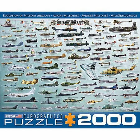 EuroGraphics Evolution of Military Aircraft 2000-Piece Puzzle