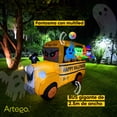 thumbnail image 2 of Inflable de Halloween camión escolar tenebroso de 2.5m de ancho con multiled para exteriores Decoración día de muertos Artego, 2 of 8