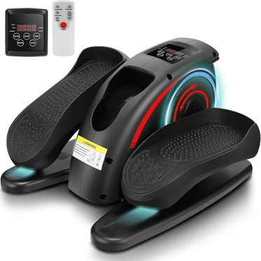 Under Desk Elliptical, Leg Exerciser for Seniors, Quiet & Portable Electric Seated Pedal Exerciser, Elliptical Exercise Machine with Remote Control for Home, Max Weight 220lb