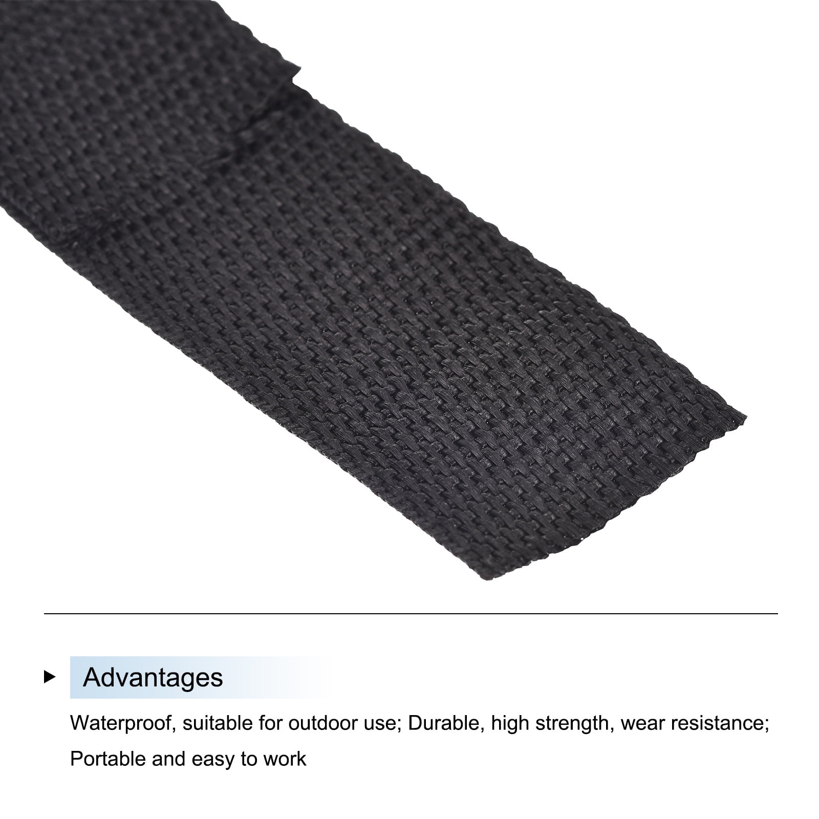 Sangle Plate En Nylon Kaki – 5 Yards (4,5 M) – Largeur 3/8 Pouce – Uxcell