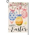 thumbnail image 2 of QTOCIO Easter Decorations, Easter Flower Bunny Garden Flags Linen Patio Decor Holiday Flags, 2 of 7