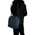 thumbnail image 6 of Unique Bargains Insulated Lunch Bag with Adjustable Shoulder Strap Navy Blue 410 oz, 6 of 7