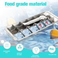 thumbnail image 4 of Vintage-Style Stainless Steel Ice Cube Tray with Lever, Easy-release 18-Slot Ice Cube Maker, Food-Grade Metal Freezer Mold for Baby Food, Juice, Veggies, 4 of 5