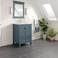 thumbnail image 3 of Eviva Britney 24 in. Ash Blue Single Sink Bath Vanity with Carrara Quartz Top and Undermount Porcelain Sink, 3 of 12