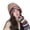 Multicolor, variant on dianhelloya Women Winter Hat Colorful Striped Print Knitted Elastic Thickened Heat Retention Rainbow Color Anti-slip Washable Beanie Lady Cap Multicolor