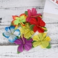thumbnail image 4 of 24 piezas de flores artificiales decorativas de hibisco mutabilis hawaianas para decoración de bodas y fiestas., 4 of 5