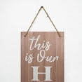 thumbnail image 5 of Welcome to The Nut House | Our Happy Place Reversible Double-Sided Hanging Wall Sign & Leaning Plaque for Home, Entryway, Door, Living Room - 47.25" x 10", 5 of 6
