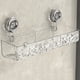 thumbnail image 3 of Cesta de ducha de baño con diseño de glaciar carrito de ducha con ventosa para baño y cocina, 3 of 9